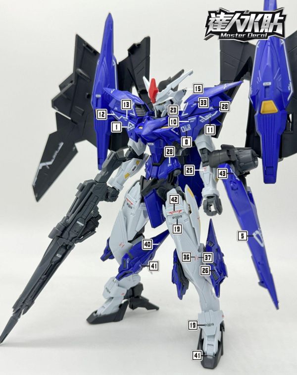 達人水貼 萬代 HG 1/144 幻象鋼彈 鋼彈W 專用水貼 鋼普拉 DLH147 達人水貼 萬代 HG 1/144 幻象鋼彈 鋼彈W 專用水貼 鋼普拉 DLH147