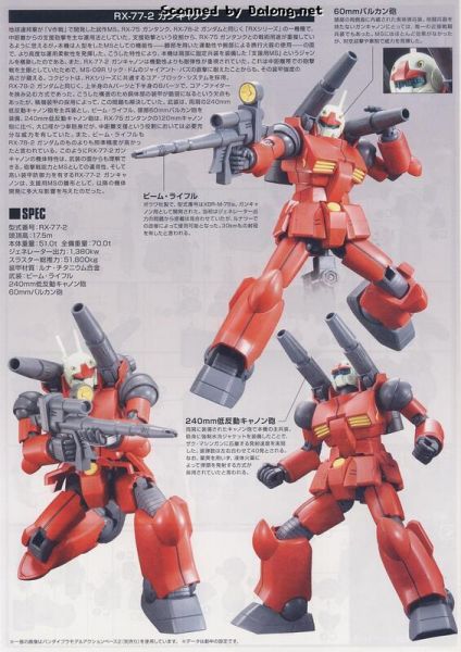 BANDAI HGUC #190 1/144 RX-77-2 鋼加農 新生 BANDAI HGUC #190 1/144 RX-77-2 鋼加農 新生