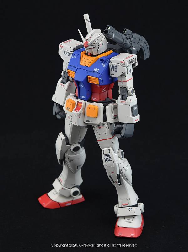 炎水貼 GHOST版 MG RX-78 鋼彈 GTO 版 螢光 專用水貼 CGMG15 炎水貼.模型水貼.鋼彈水貼.鋼彈模型水貼