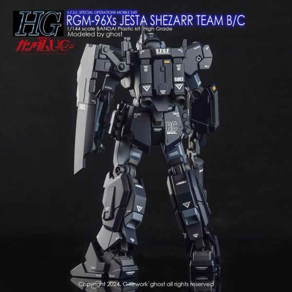 炎水貼 HG 1/144 RGM-96Xs 傑斯塔/B&C班裝備(席扎爾隊) 螢光 專用水貼 CGHG118 炎水貼 HG 1/144 RGM-96Xs 傑斯塔/B&C班裝備(席扎爾隊) 螢光 專用水貼 CGHG118
