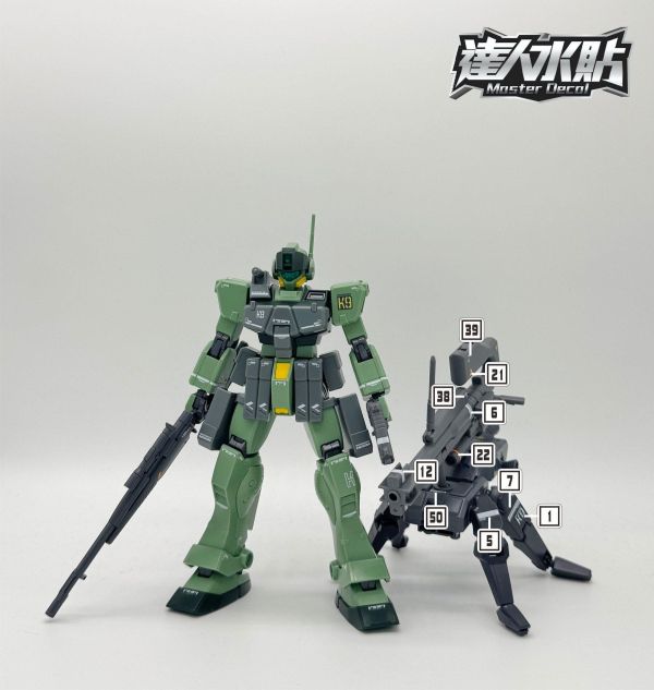 達人水貼 HGBF 1/144 吉姆 K9 鋼彈創鬥者 專用水貼 #DLH170 達人水貼 HGBF 1/144 吉姆 K9 鋼彈創鬥者 專用水貼 #DLH170