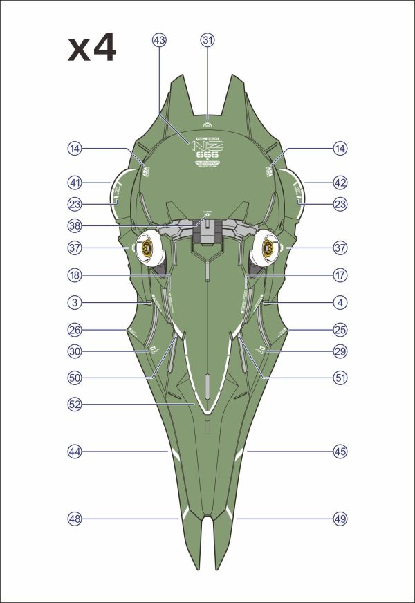 EVO水貼 MGSD 剎帝利 KSHATRIYA 專用水貼 EMGSD06 EVO水貼 MGSD 剎帝利 KSHATRIYA 專用水貼 EMGSD06