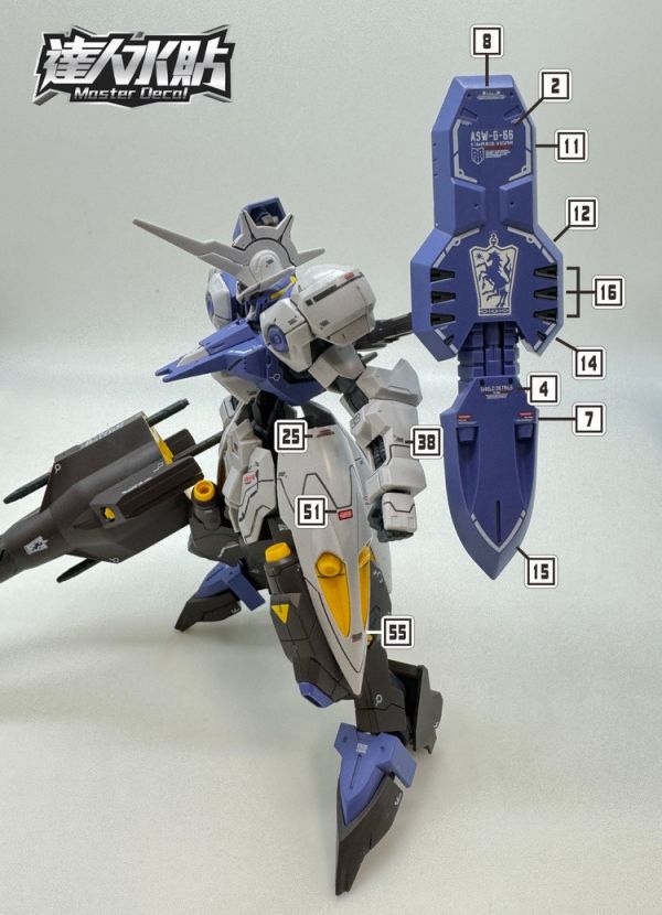 達人水貼 HG 1/144 搜魔殘命鋼彈 鐵血的孤兒 專用水貼 DLH016 達人水貼 HG 1/144 搜魔殘命鋼彈 鐵血的孤兒 專用水貼 DLH016