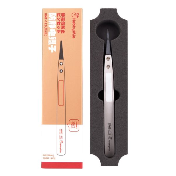 喵匠HOBBYMIO 模型製作 防靜電鑷子 水貼鑷子 HMT-112窄頭款 喵匠HOBBYMIO 模型製作 防靜電鑷子 水貼鑷子 HMT-112窄頭款