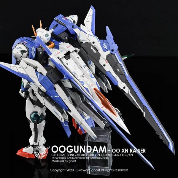 炎水貼 GHOST版 MG 1/100 00強化 XN Raiser 00R 螢光 專用水貼 CGMG23 