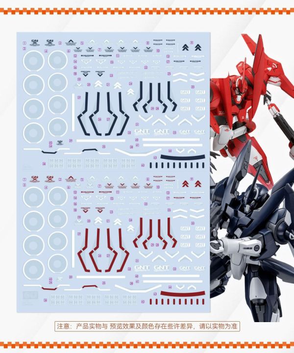 GUGU水貼 萬代 MG 1/100 GNX 專用水貼 GU-M8597 GUGU水貼 萬代 MG 1/100 GNX 專用水貼 GU-M8597