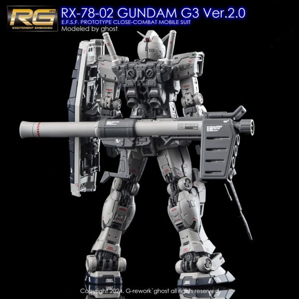 炎水貼 GHOST RG 1/144 RX-78-2 Gundam 鋼彈 VER 2.0 G3 水貼 炎水貼 GHOST RG 1/144 RX-78-2 Gundam 鋼彈 VER 2.0 G3 水貼