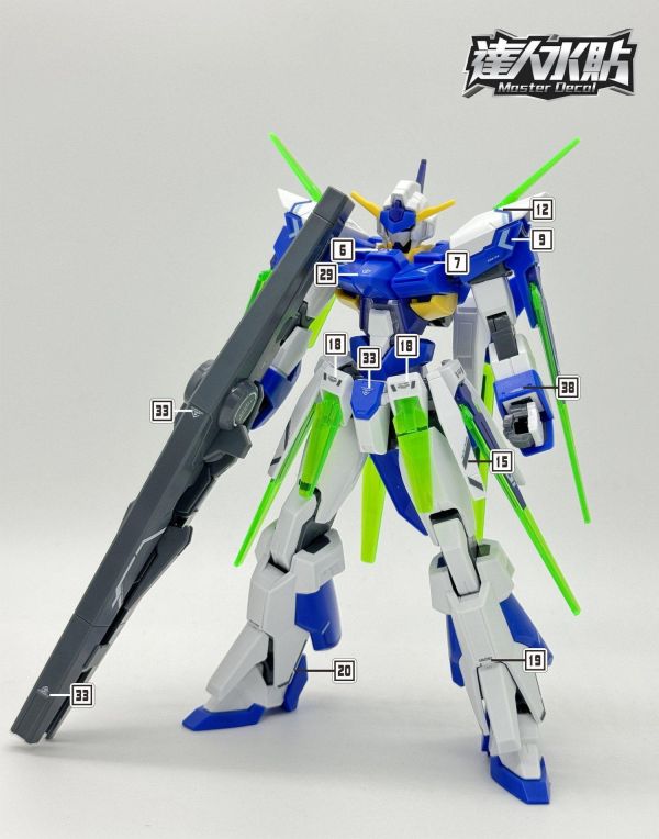 達人水貼 萬代 HG 1/144 AGE FX 鋼彈AGE 專用水貼 鋼普拉 DLH145 達人水貼 萬代 HG 1/144 AGE FX 鋼彈AGE 專用水貼 鋼普拉 DLH145