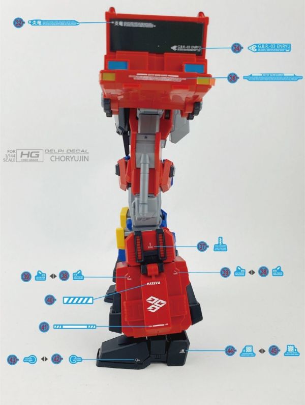 炎水貼 HG 1/144 勇者王 超龍神 CGHG122 炎水貼 HG 1/144 勇者王 超龍神 專用水貼 CGHG122