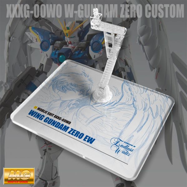MG 飛翼零式特裝型 天使鋼彈 EW 模型 展示 支架 訂製 專用地台 MG 飛翼零式特裝型 天使鋼彈 EW 模型 展示 支架 訂製 專用地台