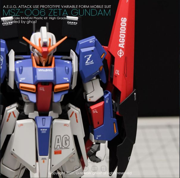 炎水貼 CHOST版 HG 1/144 Z鋼彈  專用水貼 CGHG20 炎水貼 CHOST版 HG 1/144 Z鋼彈  專用水貼 CGHG20