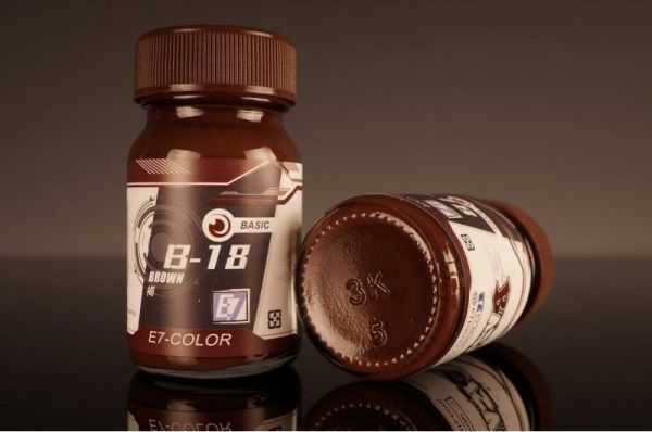 E7-B-18 褐 E7.模型專用漆.硝基漆