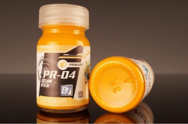 E7-PR-04 原色黃 E7.模型專用漆.硝基漆