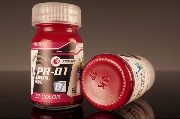 E7-PR-01 原色紅 E7.模型專用漆.硝基漆
