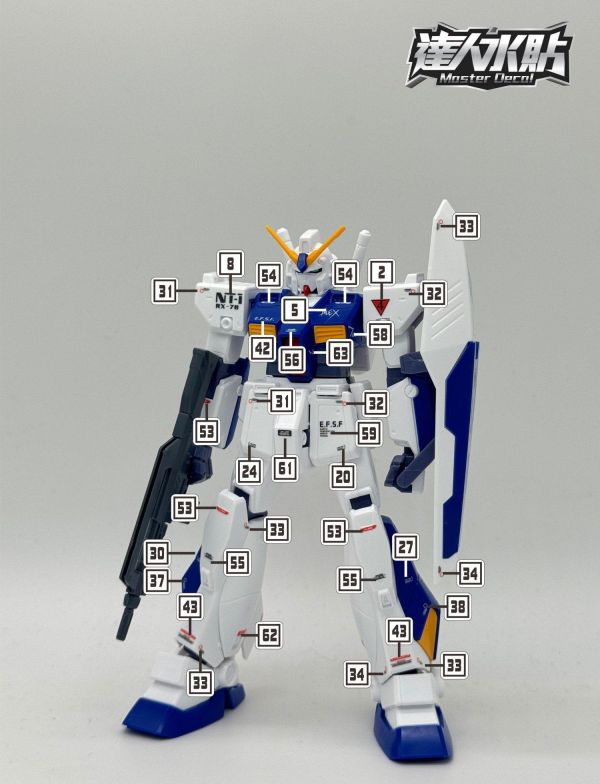 達人水貼 HGUC 1/144  鋼彈NT-1 0080口袋裡的戰爭 鋼彈 水貼 專用水貼 DLH163 達人水貼 HGUC 1/144  鋼彈NT-1 0080口袋裡的戰爭 鋼彈 水貼 專用水貼 DLH163