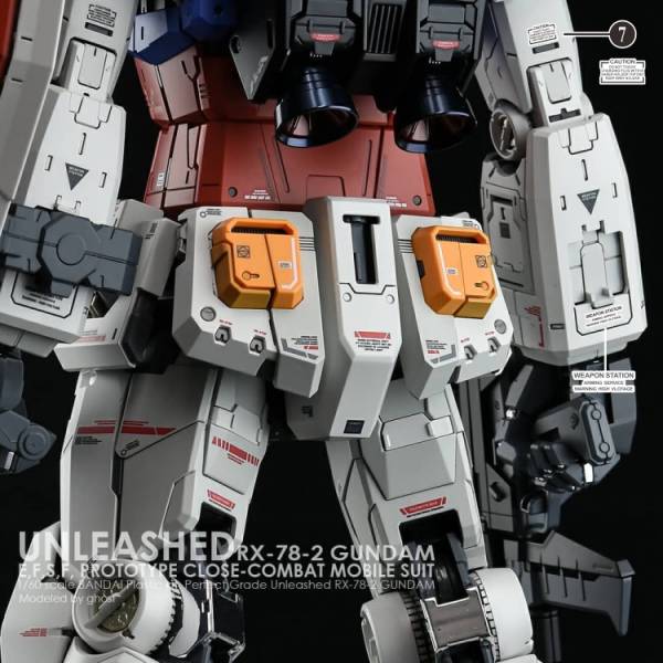 方貓水貼 PGU RX-78-3 鋼彈  螢光專用水貼  FP20 方貓水貼 PGU RX-78-3 鋼彈  螢光專用水貼  FC-PGU01