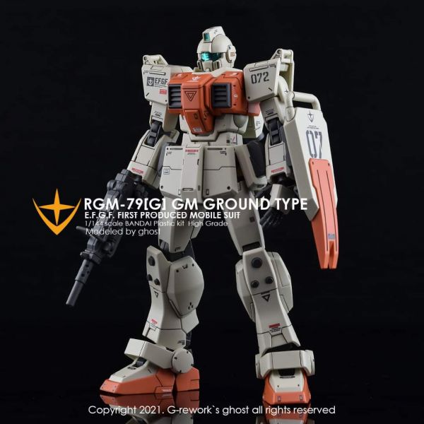 炎水貼 GHOST版 HG RX-79 新生 陸戰型吉姆 08MS小隊 螢光 專用水貼 CGHG06 炎水貼.模型水貼.鋼彈水貼.鋼彈模型水貼