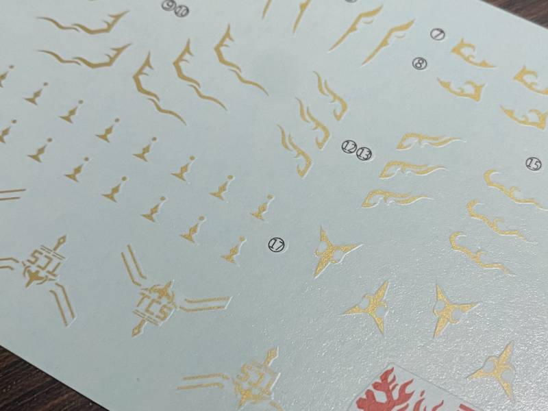 雪焰水貼 骨裝機娘 突伽 高清晰 金属色 專用水貼 SYFAG05 雪焰水貼 骨裝機娘 突伽 高清晰 金属色 專用水貼 SYFAG05