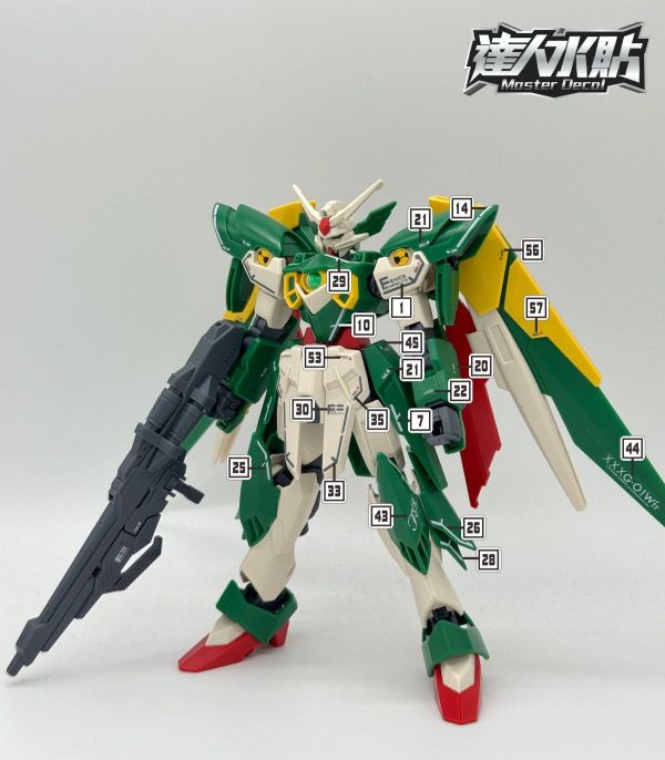 達人水貼 HGBF 1/144重生鳳凰 鋼彈創鬥者 專用水貼 #DLH173 達人水貼 HGBF 1/144重生鳳凰 鋼彈創鬥者 專用水貼 #DLH173