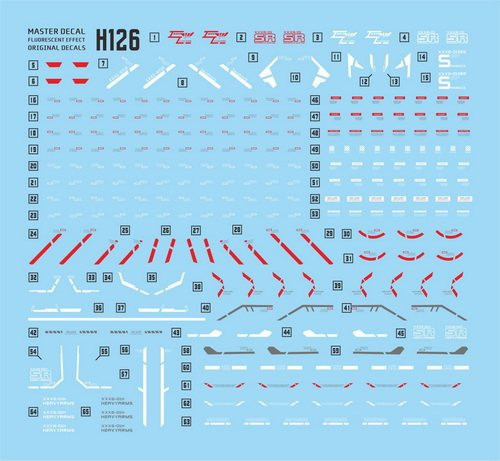 達人水貼 BANDAI HG 1/144 鋼彈W 重武裝鋼彈 沙漠鋼彈 水貼 DLH126 達人水貼 BANDAI HG 1/144 鋼彈W 重武裝鋼彈 沙漠鋼彈 水貼 DLH126