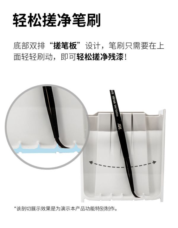 RAY的模型世界 雙艙洗筆筒 吸水墊 RAY的模型世界 雙艙洗筆筒 吸水墊 上色 鋼彈 模型工具