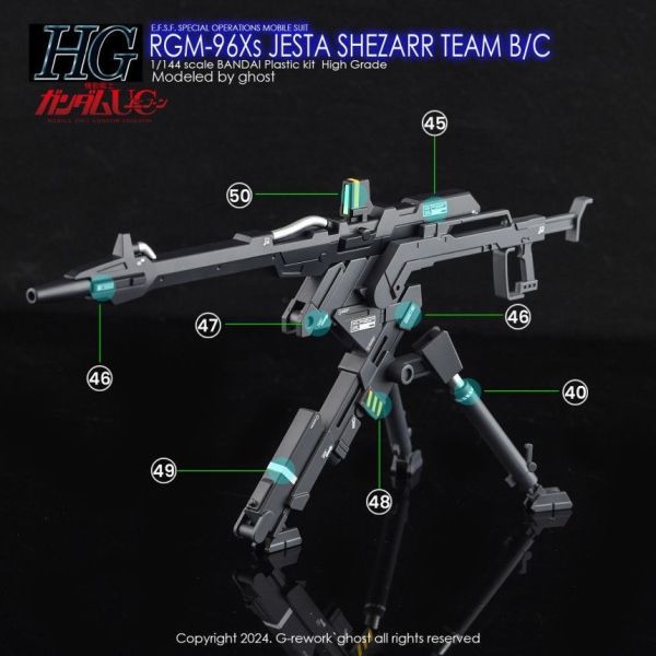 炎水貼 HG 1/144 RGM-96Xs 傑斯塔/B&C班裝備(席扎爾隊) 螢光 專用水貼 CGHG118 炎水貼 HG 1/144 RGM-96Xs 傑斯塔/B&C班裝備(席扎爾隊) 螢光 專用水貼 CGHG118