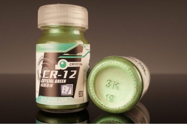 E7-CR-12 純綠珍珠 E7.模型專用漆.硝基漆