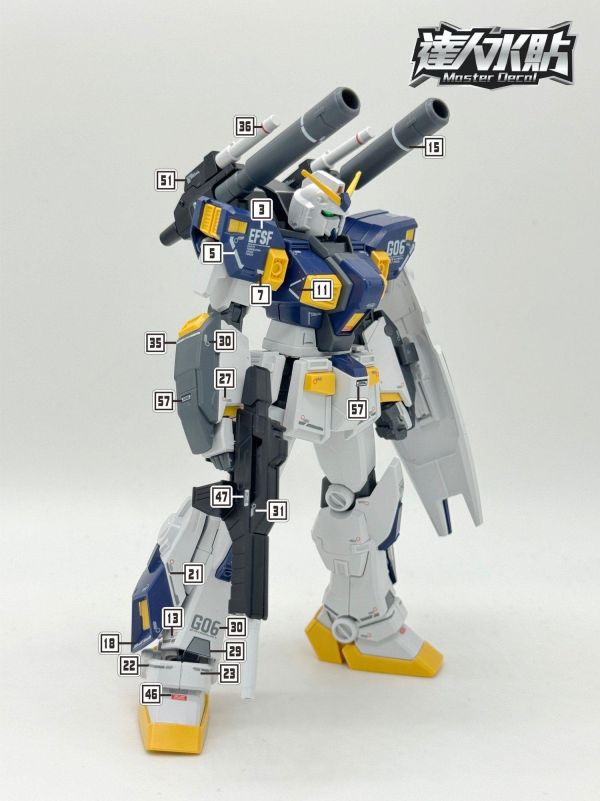 達人水貼 BANDAI HG 1/144 鋼彈6號機 泥岩 水貼 DLH149 達人水貼 BANDAI HG 1/144 鋼彈6號機 泥岩 水貼 DLH149