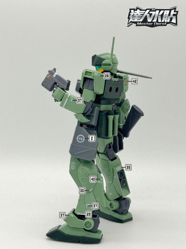 達人水貼 HGBF 1/144 吉姆 K9 鋼彈創鬥者 專用水貼 #DLH170 達人水貼 HGBF 1/144 吉姆 K9 鋼彈創鬥者 專用水貼 #DLH170