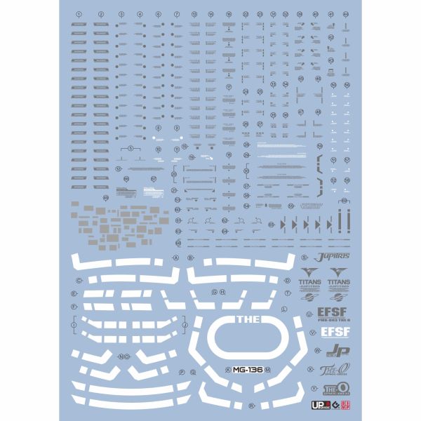 EVO水貼 MG PMX-003 The-O 專用水貼 螢光 EM136 EVO水貼 MG PMX-003 The-O 專用水貼 螢光 EM136
