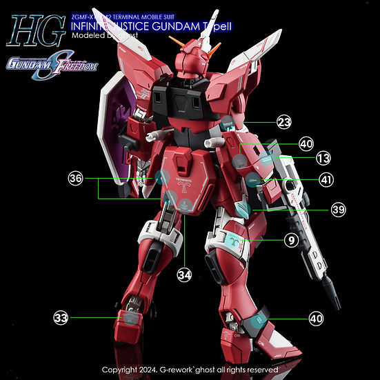 炎水貼 GHOST HG 無限正義II SEED FREEDOM 劇場版 專用水貼 CGHG93 炎水貼 GHOST HG 無限正義II SEED FREEDOM 劇場版 專用水貼 CGHG93