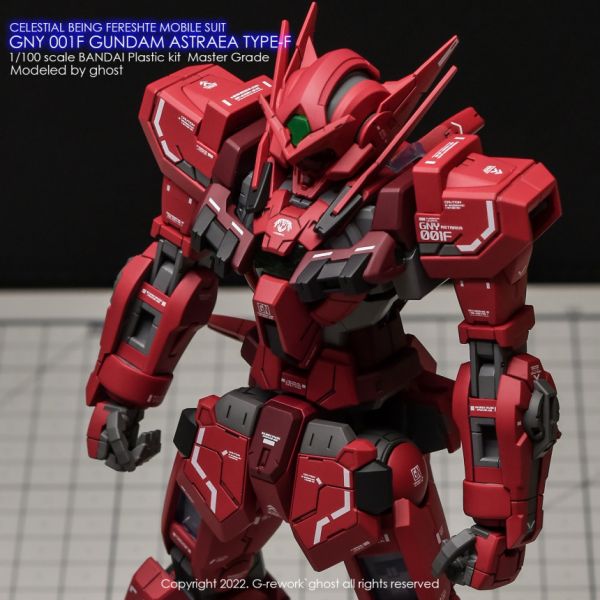 炎水貼 MG CHOST 正義女神F 專用水貼 CGMG50 炎水貼 MG CHOST 正義女神F 專用水貼 CGMG50