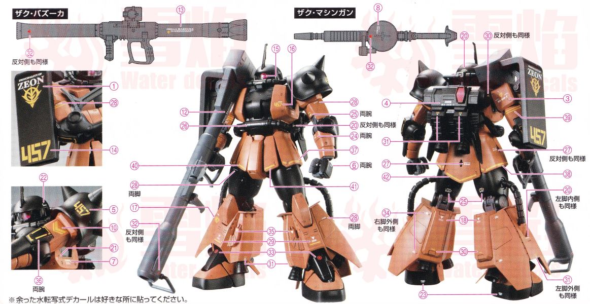 雪焰水貼 萬代 MG 1/100 蓋比·哈薩德 專用 高機動薩克II 專用水貼  #SMG177 雪焰水貼 萬代 MG 1/100 蓋比·哈薩德 專用 高機動薩克II 專用水貼  #SMG177