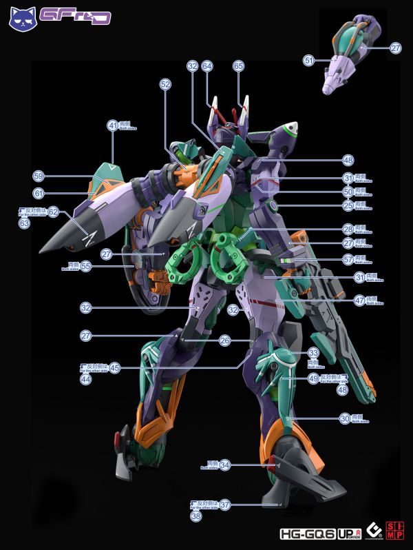 EVO水貼 HG 1/144 GQUUUUUUX GFreD 螢光 高清晰 專用水貼 EHGQ06 EVO水貼 HG 1/144 GQUUUUUUX GFreD 螢光 高清晰 專用水貼 EHGQ06