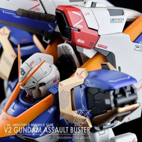 炎水貼 GHOST版 MG V2鋼彈 AB裝備 Ver ka 螢光 專用水貼 炎水貼.模型水貼.鋼彈水貼.鋼彈模型水貼