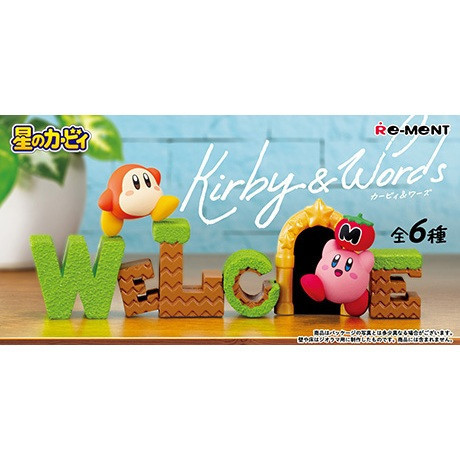 Re-ment 盒玩 星之卡比 Kirby&Word 字母擺設 全6種 Re-ment 盒玩 星之卡比 Kirby&Word 字母擺設 全6種