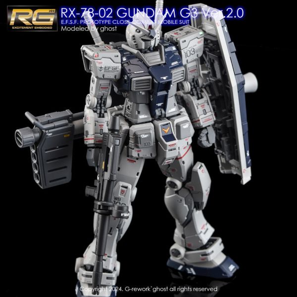 炎水貼 GHOST RG 1/144 RX-78-2 Gundam 鋼彈 VER 2.0 G3 水貼 炎水貼 GHOST RG 1/144 RX-78-2 Gundam 鋼彈 VER 2.0 G3 水貼