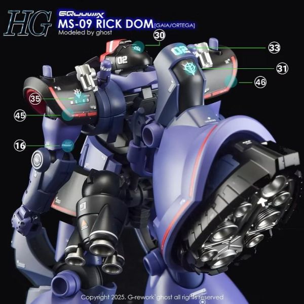 炎水貼 萬代 HG 鋼彈GQuuuuuuX 里克・德姆 蓋亞/奧迪加座機(GQ) CGHG125 炎水貼 萬代 HG 鋼彈GQuuuuuuX 里克・德姆 蓋亞/奧迪加座機(GQ) CGHG125