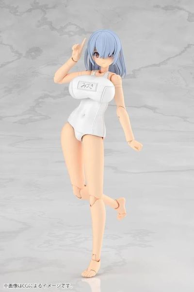 12月預購 壽屋 Frame Arms Girl 機甲少女 Mizuki 學校泳裝 Ver. 白色 組裝模型 壽屋 Frame Arms Girl 機甲少女 Mizuki 學校泳裝 Ver. 白色 組裝模型
