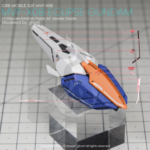 炎水貼 GHOST MG 星蝕鋼彈 專用水貼 CGMG38 炎水貼 GHOST MG 星蝕鋼彈 專用水貼 CGMG38