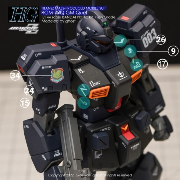 炎水貼 CHGOST HG 1/144 吉姆 鎮暴型 專用 水貼 CGHG39 炎水貼 CHGOST HG 1/144 吉姆 鎮暴型 專用 水貼 CGHG39