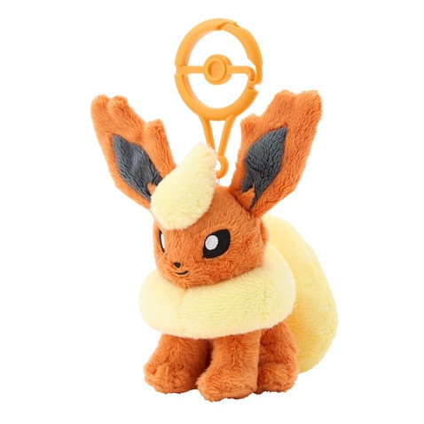 日本寶可夢中心-帶登山扣娃娃吊飾系列 火伊布 日本寶可夢中心-帶登山扣娃娃吊飾系列 火伊布