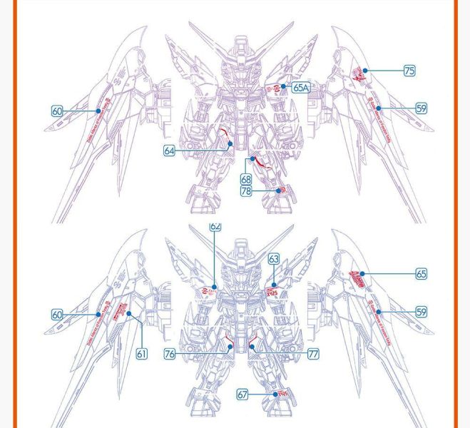 GUGU水貼 萬代 MGSD 命運 專用水貼 MGSD005 GUGU水貼 萬代 MGSD 命運 專用水貼 MGSD005