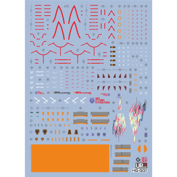 EVO水貼 HG 1/144 GQuuuuuuX ux G夸克斯 螢光 高清晰 專用水貼 EHGQ01 EVO水貼 HG 1/144 GQuuuuuuX ux G夸克斯 螢光 高清晰 專用水貼 EHGQ01