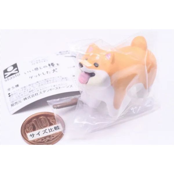 動物愛好系列 狗狗檢到一根好棍子 扭蛋 動物愛好系列 狗狗檢到一根好棍子 扭蛋