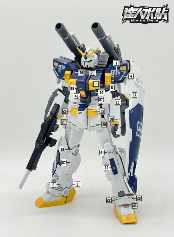 達人水貼 BANDAI HG 1/144 鋼彈6號機 泥岩 水貼 DLH149 達人水貼 BANDAI HG 1/144 鋼彈6號機 泥岩 水貼 DLH149