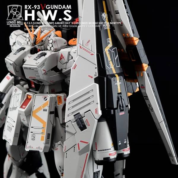  炎水貼 GHOST版 RG 1/144 RX-93 Nu GUNDAM Nu鋼彈 HWS 重裝備 專用水貼 模型水貼.鋼彈水貼.