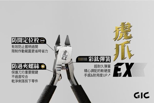 GIC TC-EX 虎爪EX 超薄刃斜口鉗 GIC TC-EX 虎爪EX 超薄刃斜口鉗