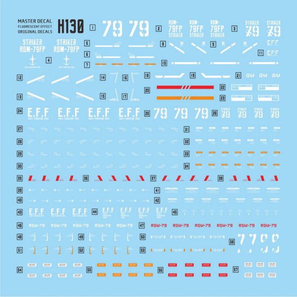 達人水貼 BANDAI HG 1/144 鋼彈 GM STRIKER 吉姆打擊型  DLH130 鋼普拉 達人水貼 BANDAI HG 1/144 鋼彈 GM STRIKER 吉姆打擊型  DLH130 鋼普拉