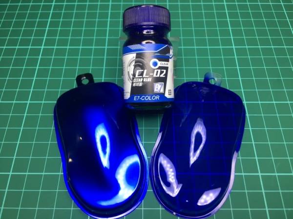 E7-CL-02 透明藍 E7.模型專用漆.硝基漆
